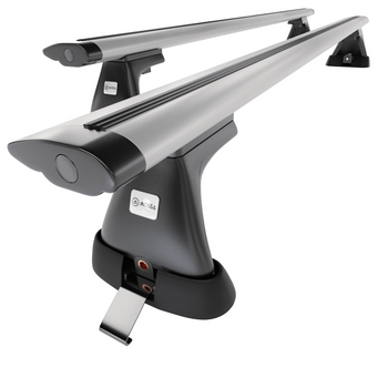 Portbagaj de bază pentru plafonul mașinii pentru: Citroen Berlingo mk I Van (2003-2010) - argintiu - puncte de montare - aluminiu